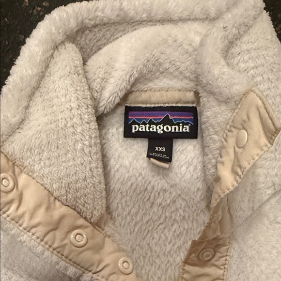 Patagonia Cream Fleece Quarter-Zip XXS - Picture 3 of 4